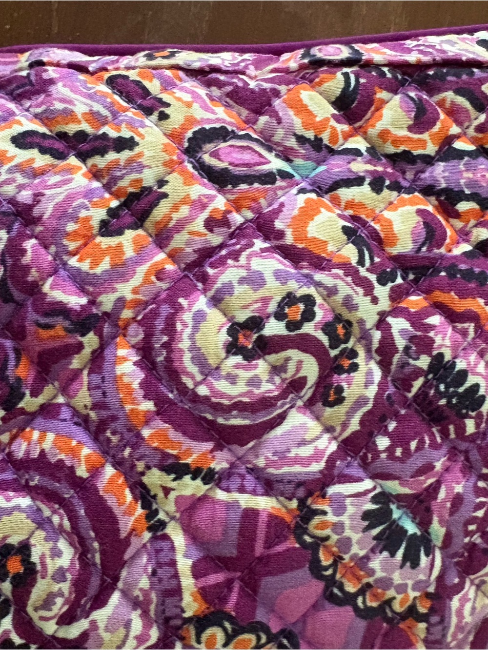 Vera Bradley Purple Paisley Crossbody Bag - Picture 10 of 16